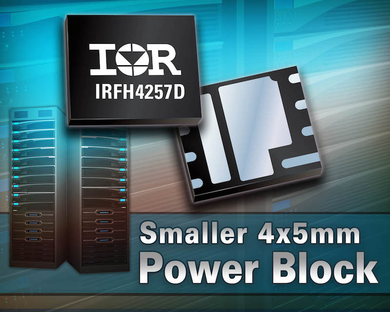 IR’s latest high-density FastIRFET in 4x5 PQFN packaging offers a compact solution for DC-DC apps